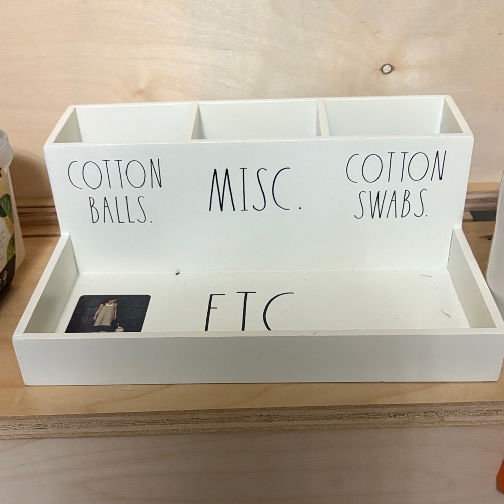 White Bathroom Organizer